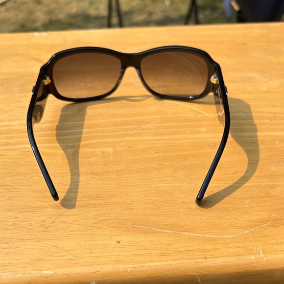 Coach Black Sunglasses with Gold Accents - Picture 6 of 6